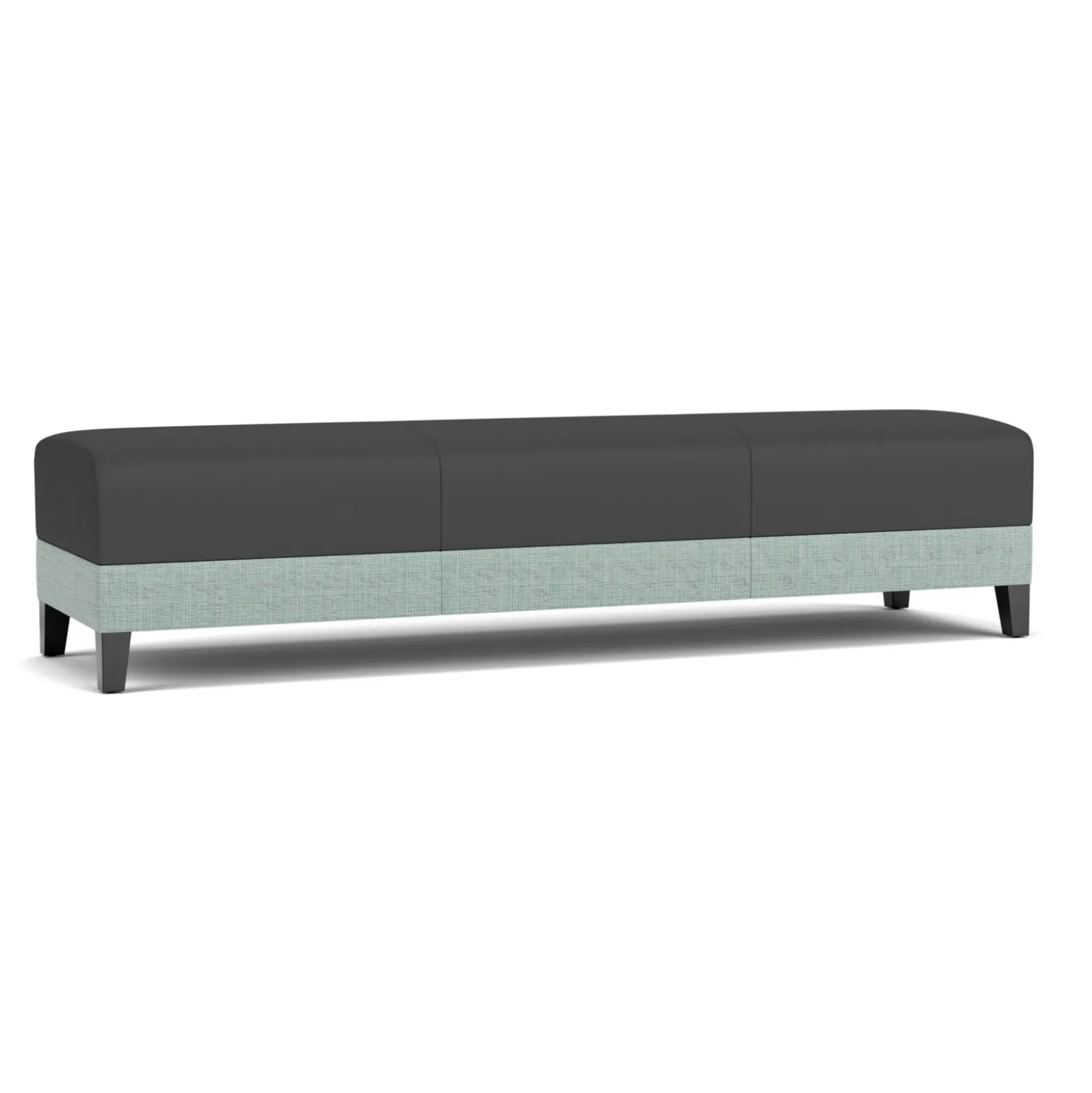 Social Three Seat Bench in Premium Upholstery