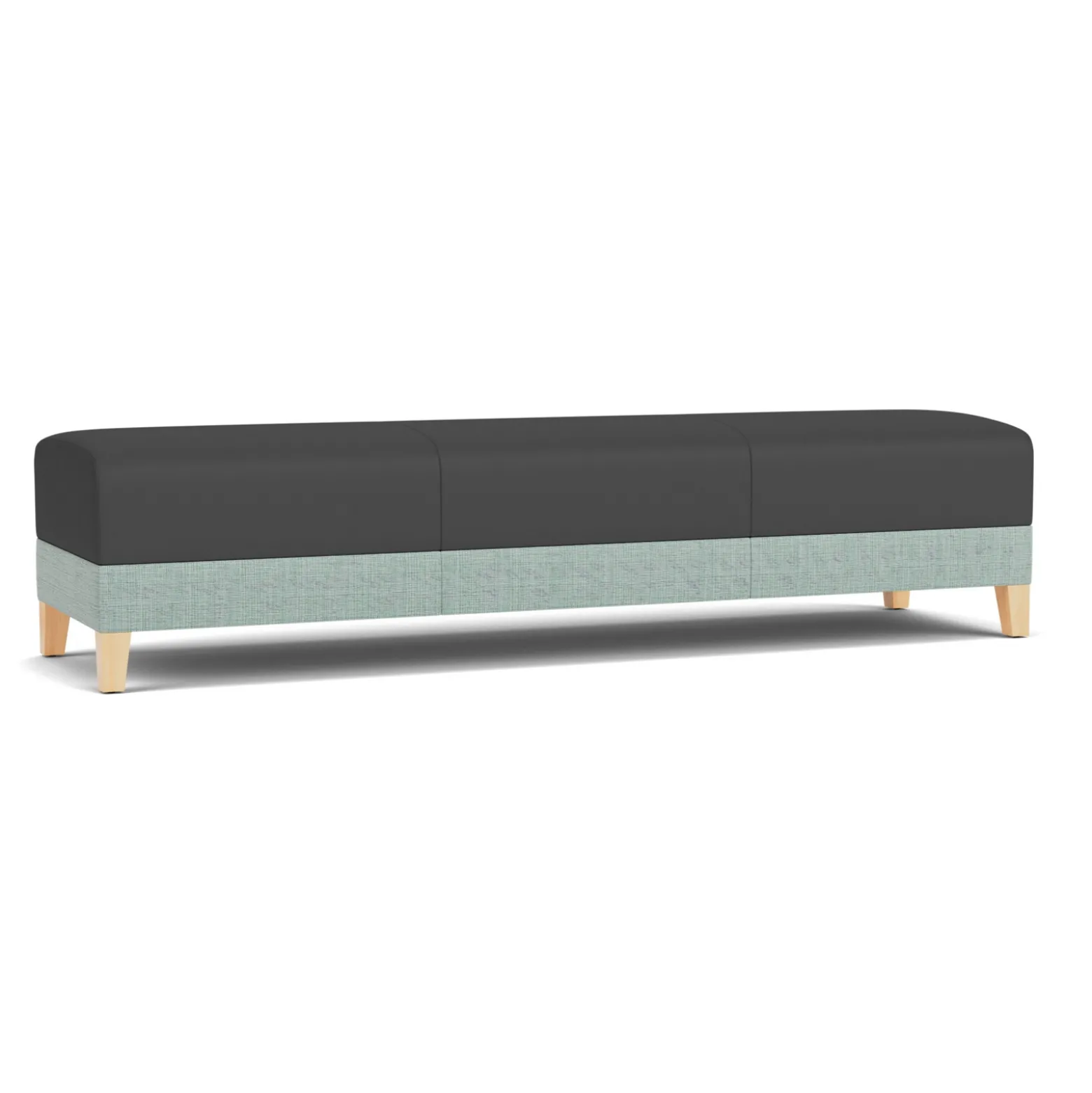 Social Three Seat Bench in Premium Upholstery