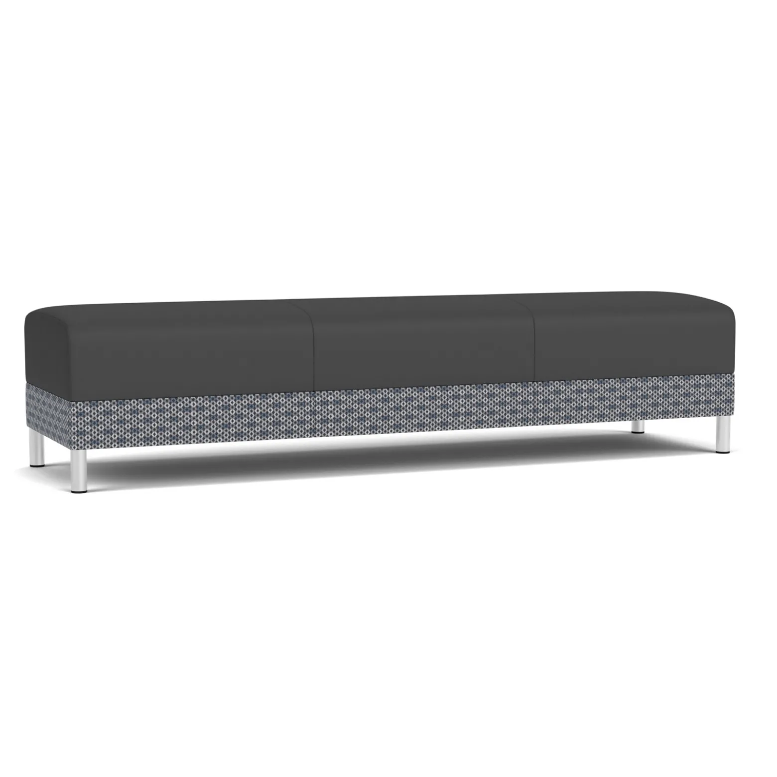 Social Three Seat Bench in Premium Upholstery