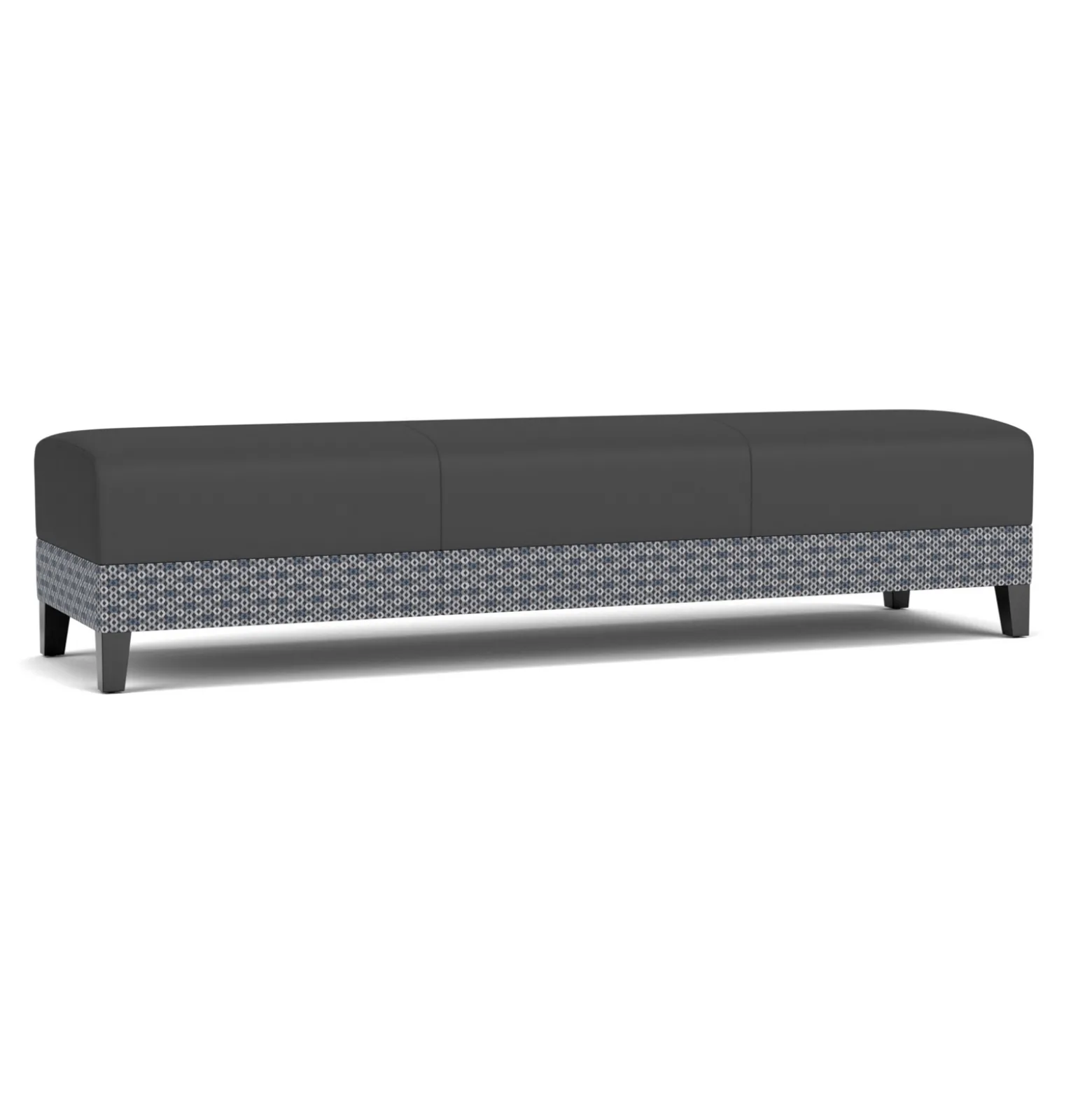 Social Three Seat Bench in Premium Upholstery