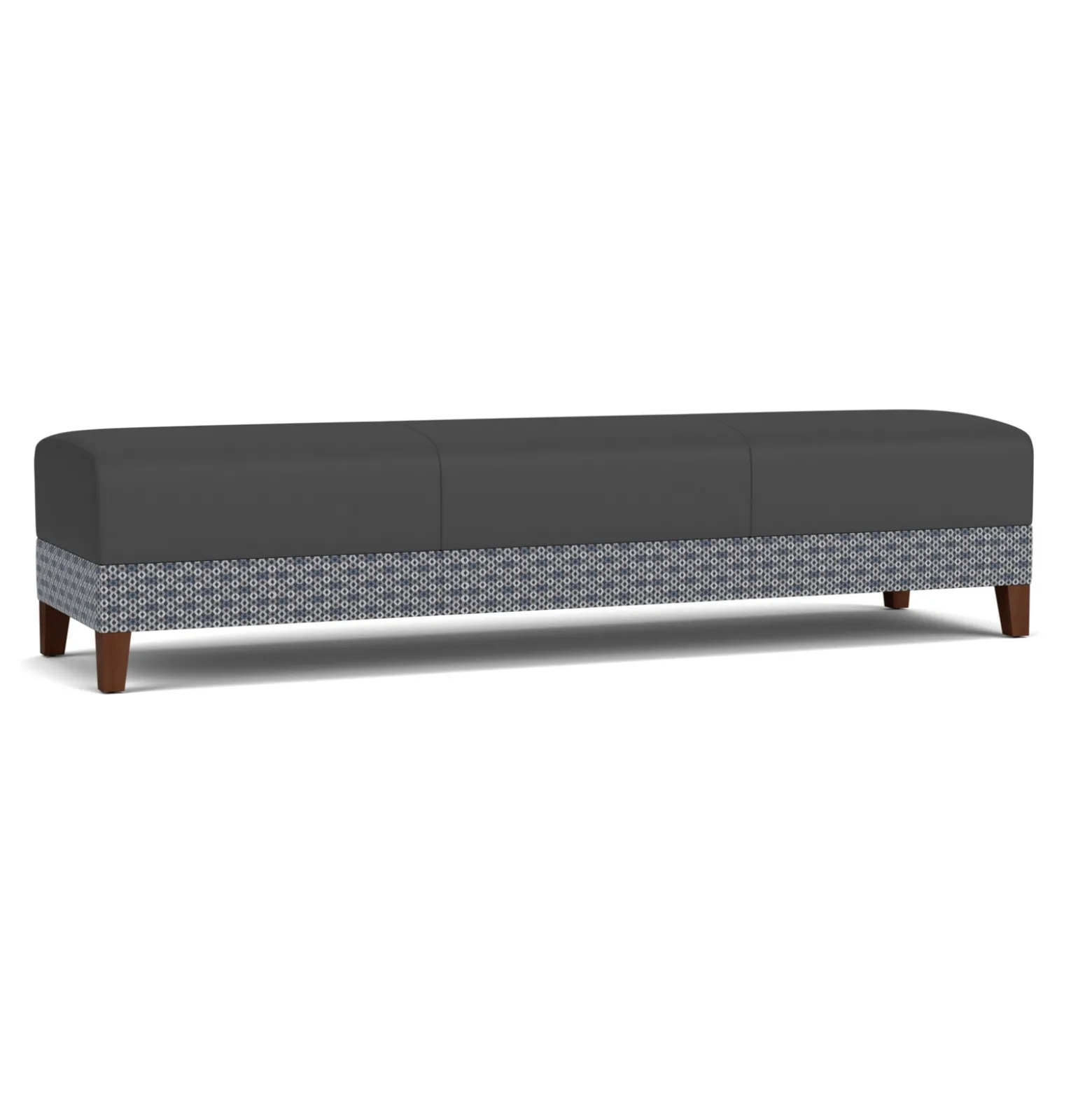 Social Three Seat Bench in Premium Upholstery