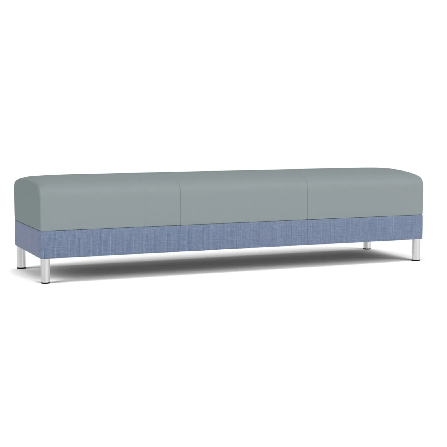 Social Three Seat Bench in Premium Upholstery