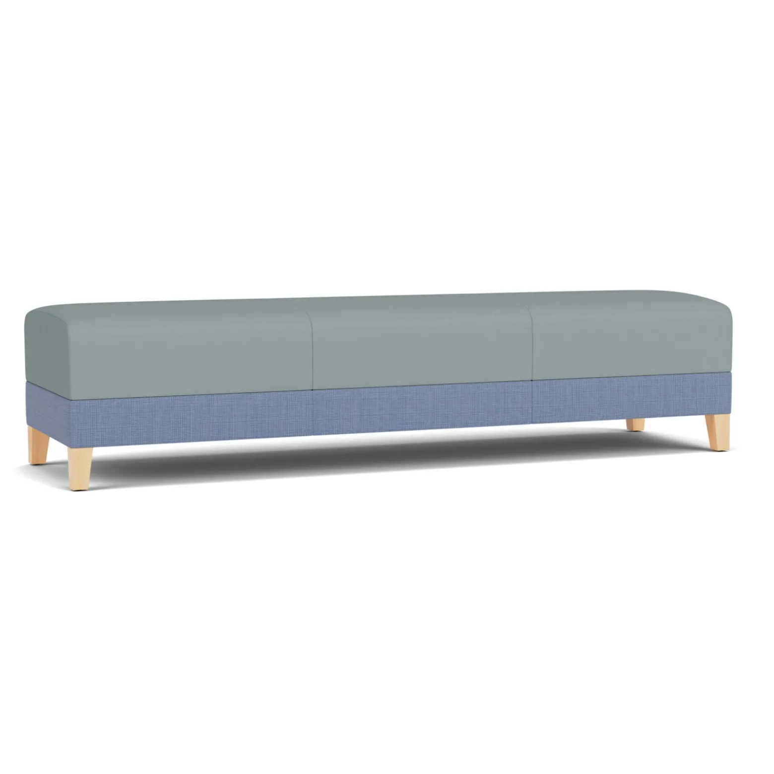 Social Three Seat Bench in Premium Upholstery