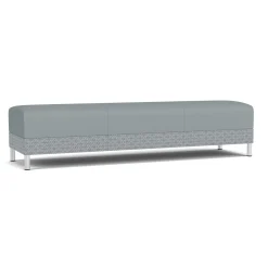 Social Three Seat Bench in Premium Upholstery