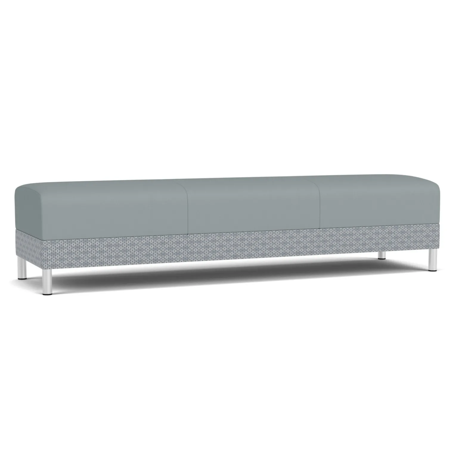 Social Three Seat Bench in Premium Upholstery