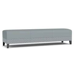 Social Three Seat Bench in Premium Upholstery