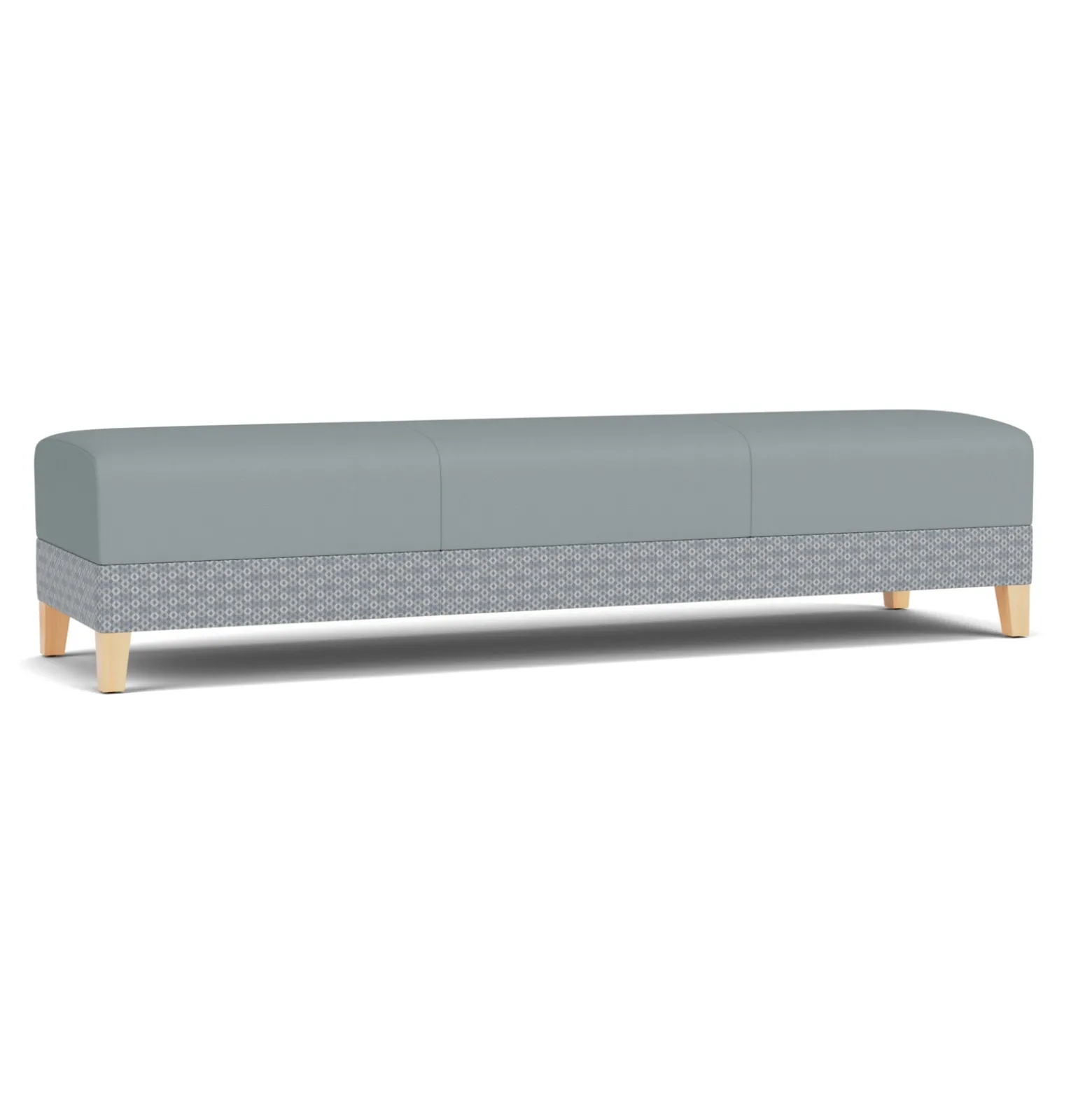 Social Three Seat Bench in Premium Upholstery