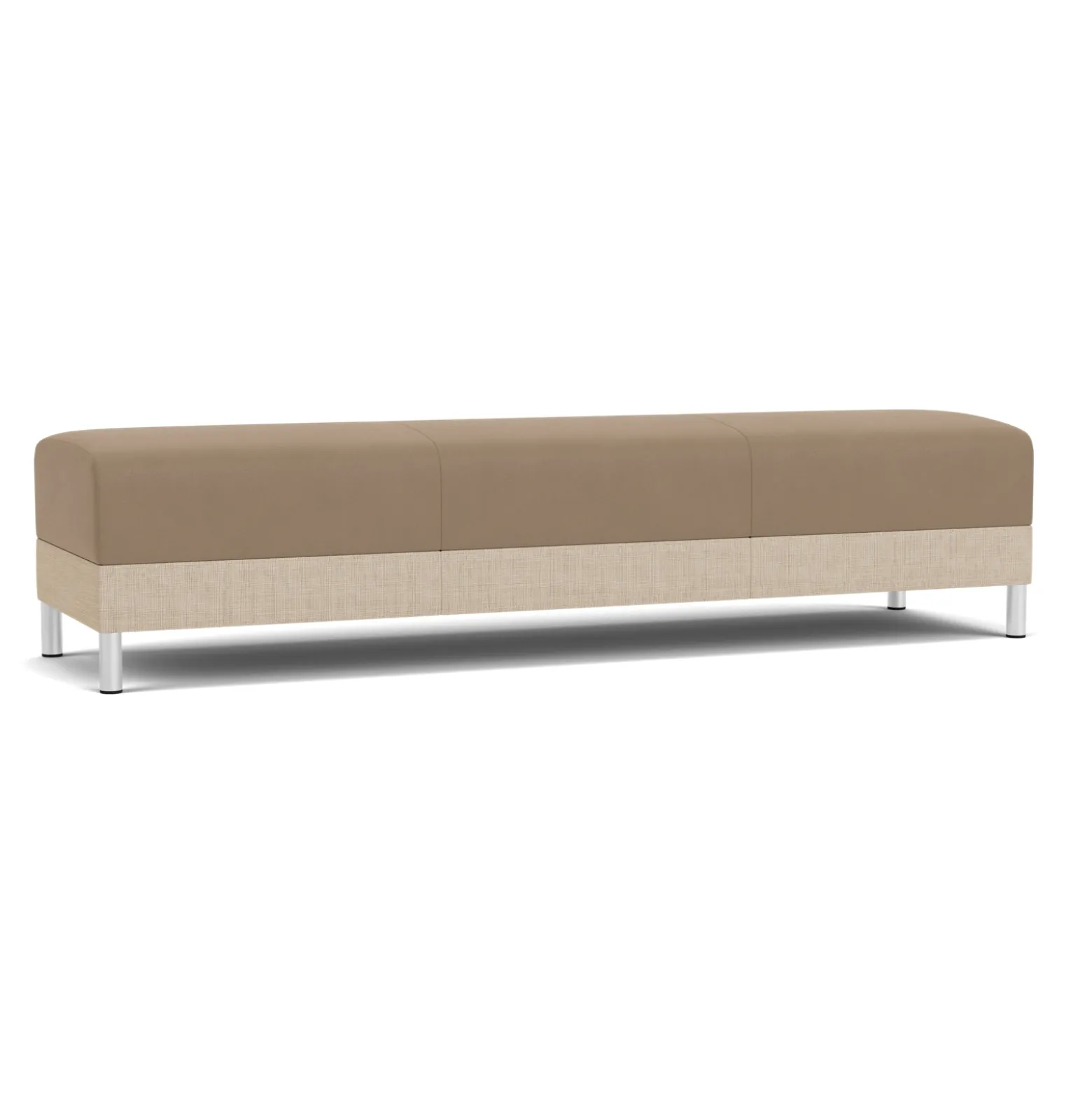 Social Three Seat Bench in Premium Upholstery
