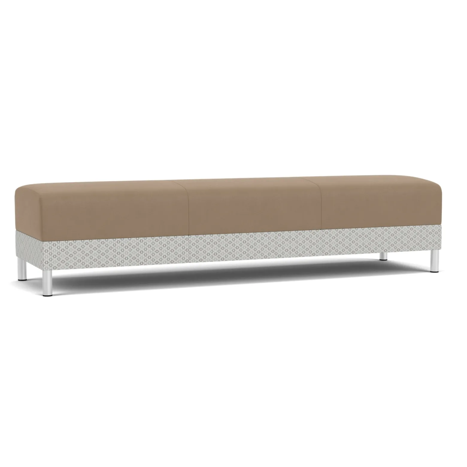 Social Three Seat Bench in Premium Upholstery