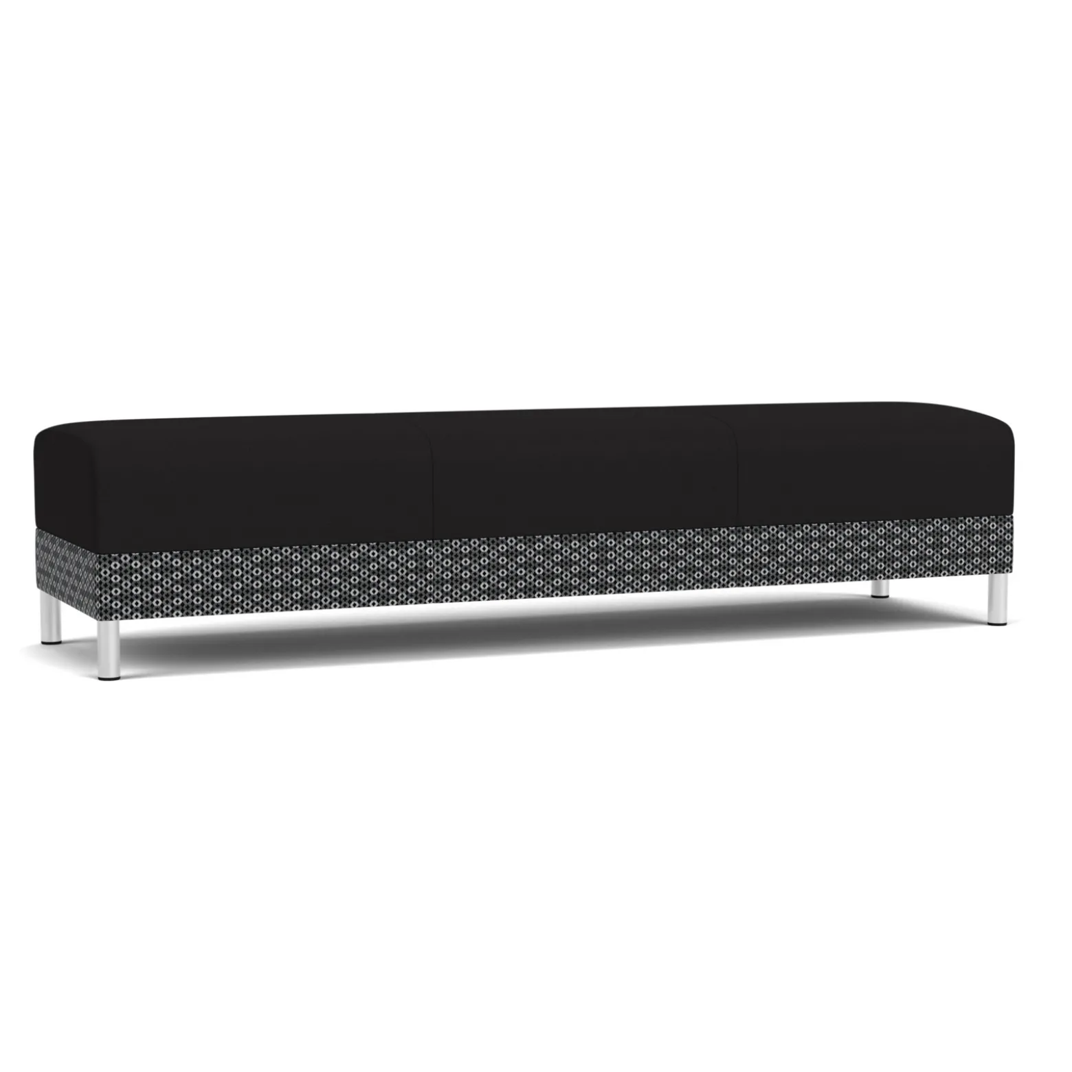 Social Three Seat Bench in Premium Upholstery