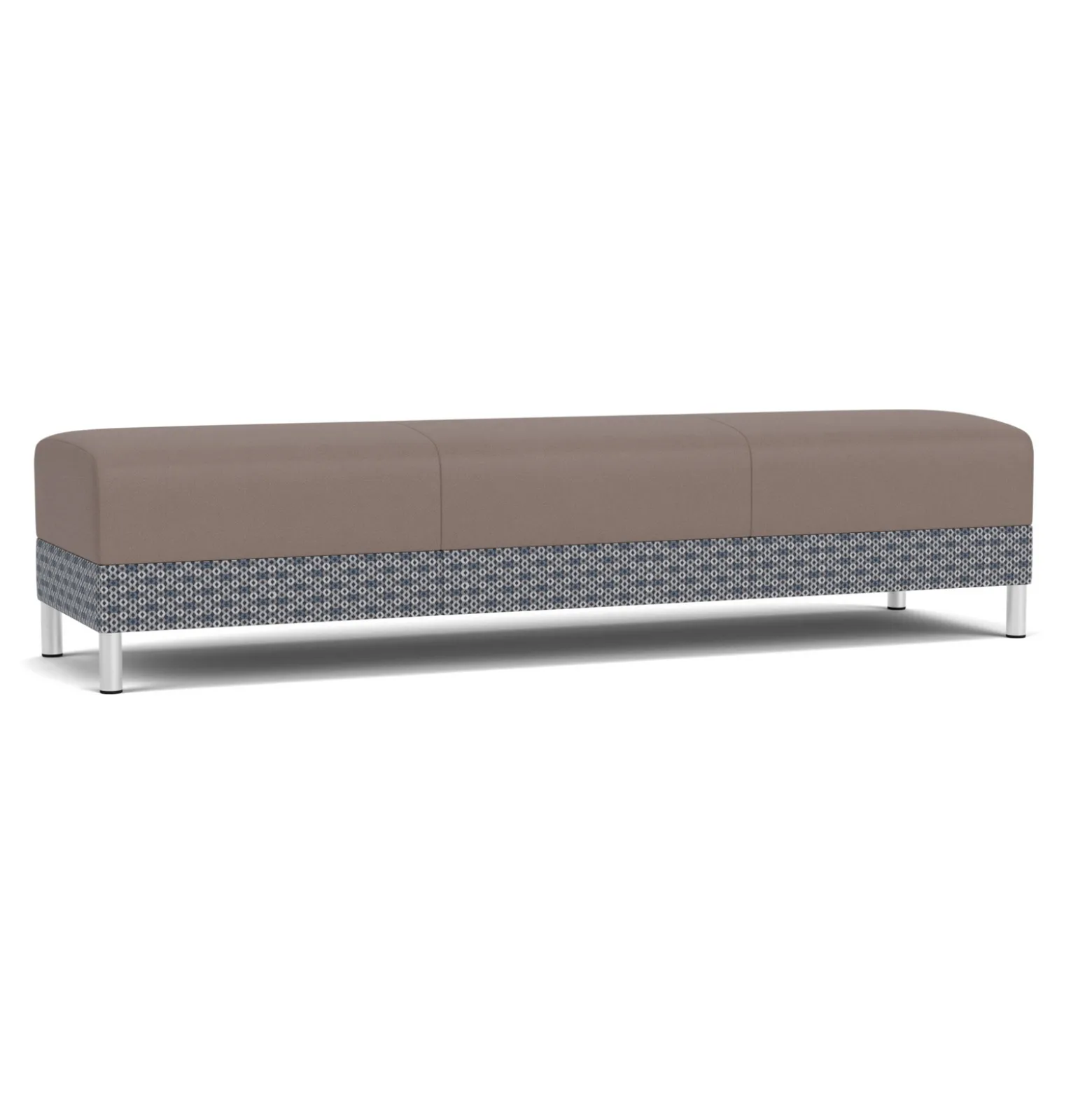 Social Three Seat Bench in Premium Upholstery