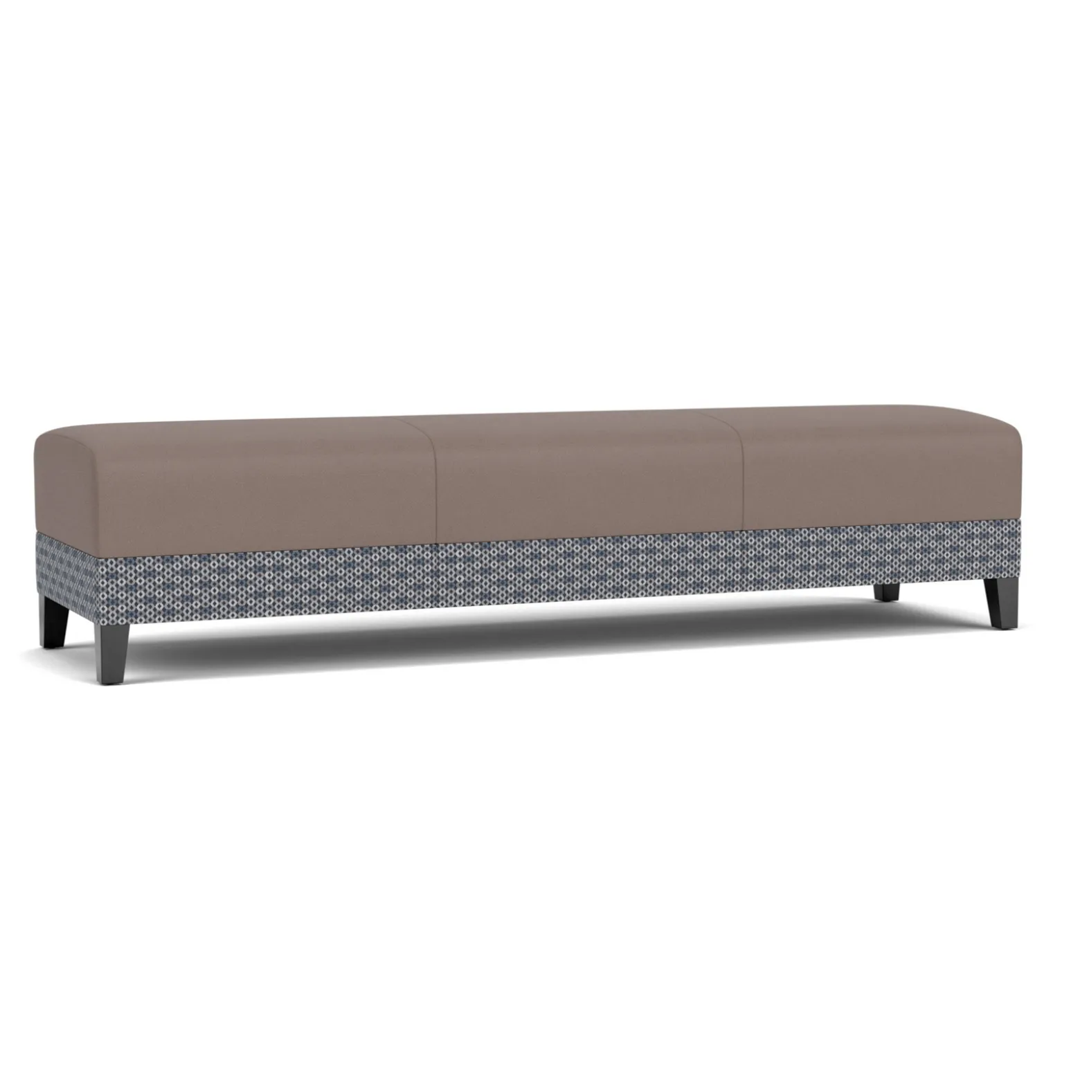 Social Three Seat Bench in Premium Upholstery