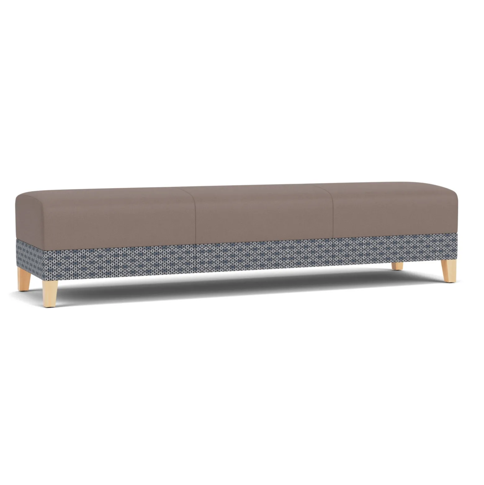 Social Three Seat Bench in Premium Upholstery