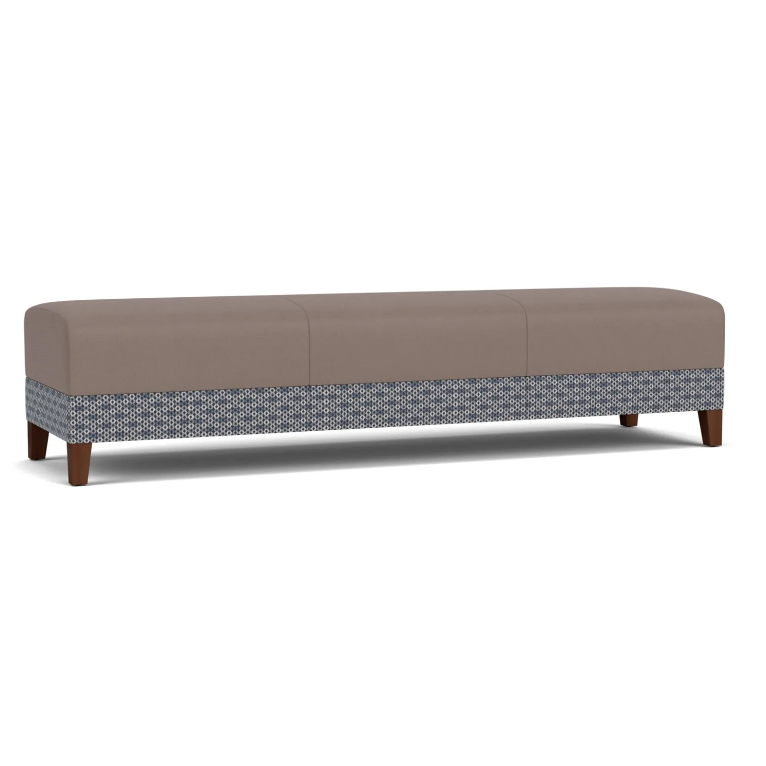 Social Three Seat Bench in Premium Upholstery