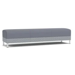 Social Three Seat Bench in Premium Upholstery