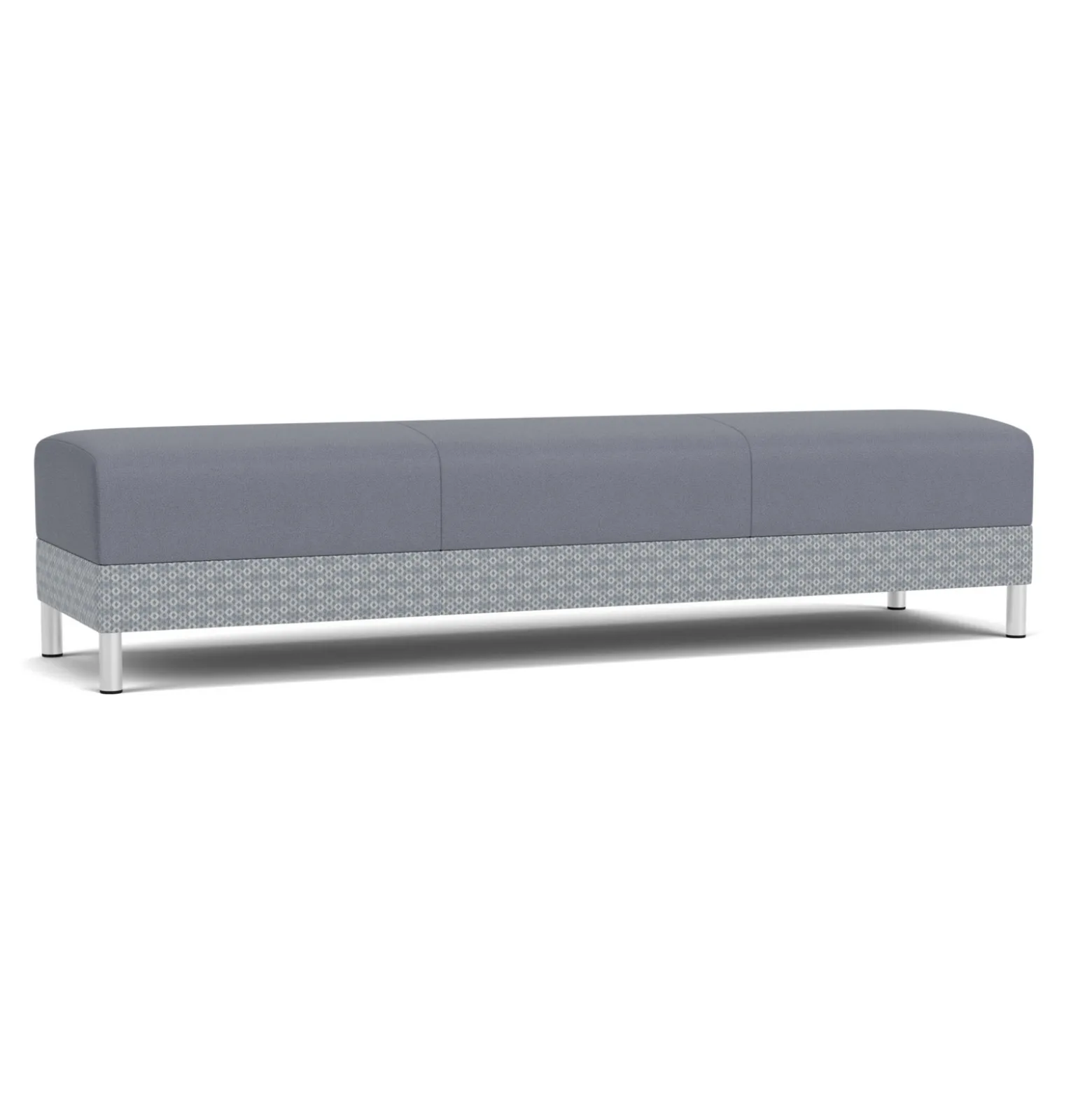 Social Three Seat Bench in Premium Upholstery
