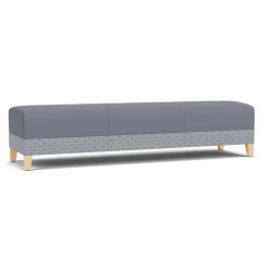 Social Three Seat Bench in Premium Upholstery