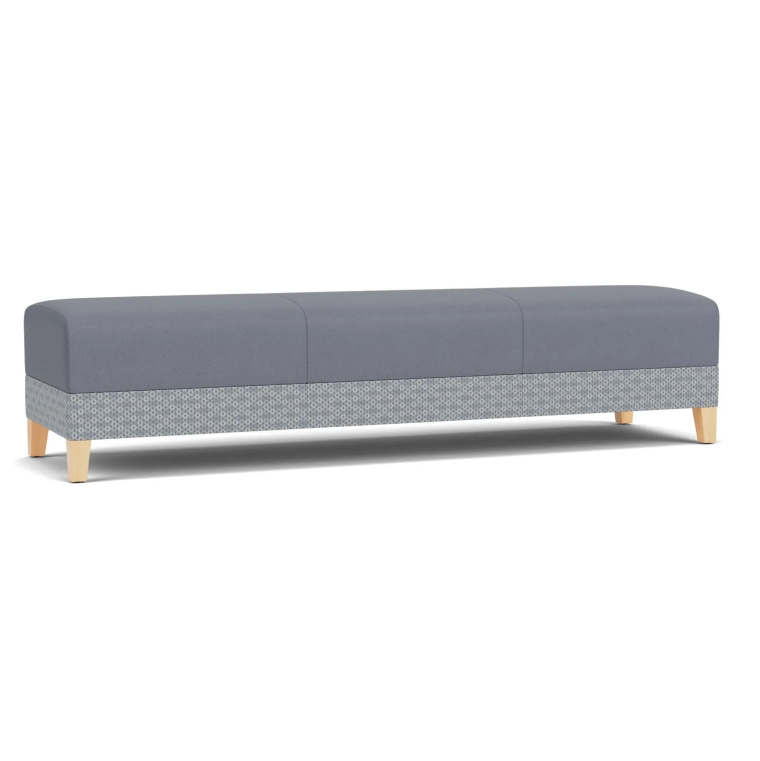 Social Three Seat Bench in Premium Upholstery