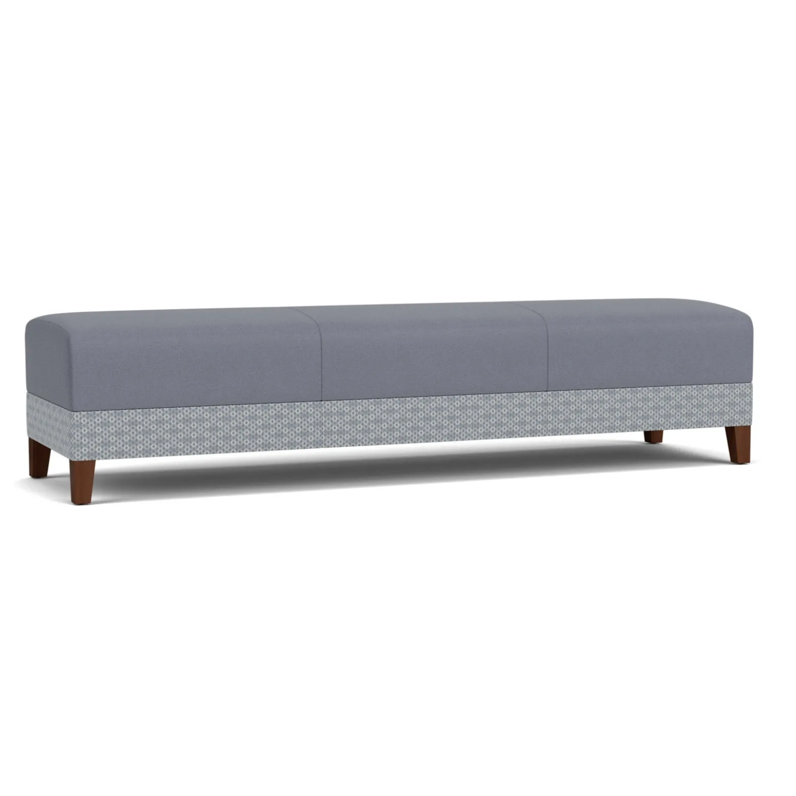 Social Three Seat Bench in Premium Upholstery