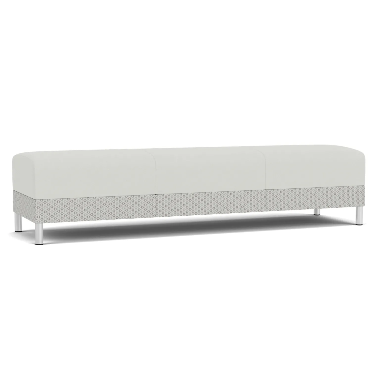 Social Three Seat Bench in Premium Upholstery