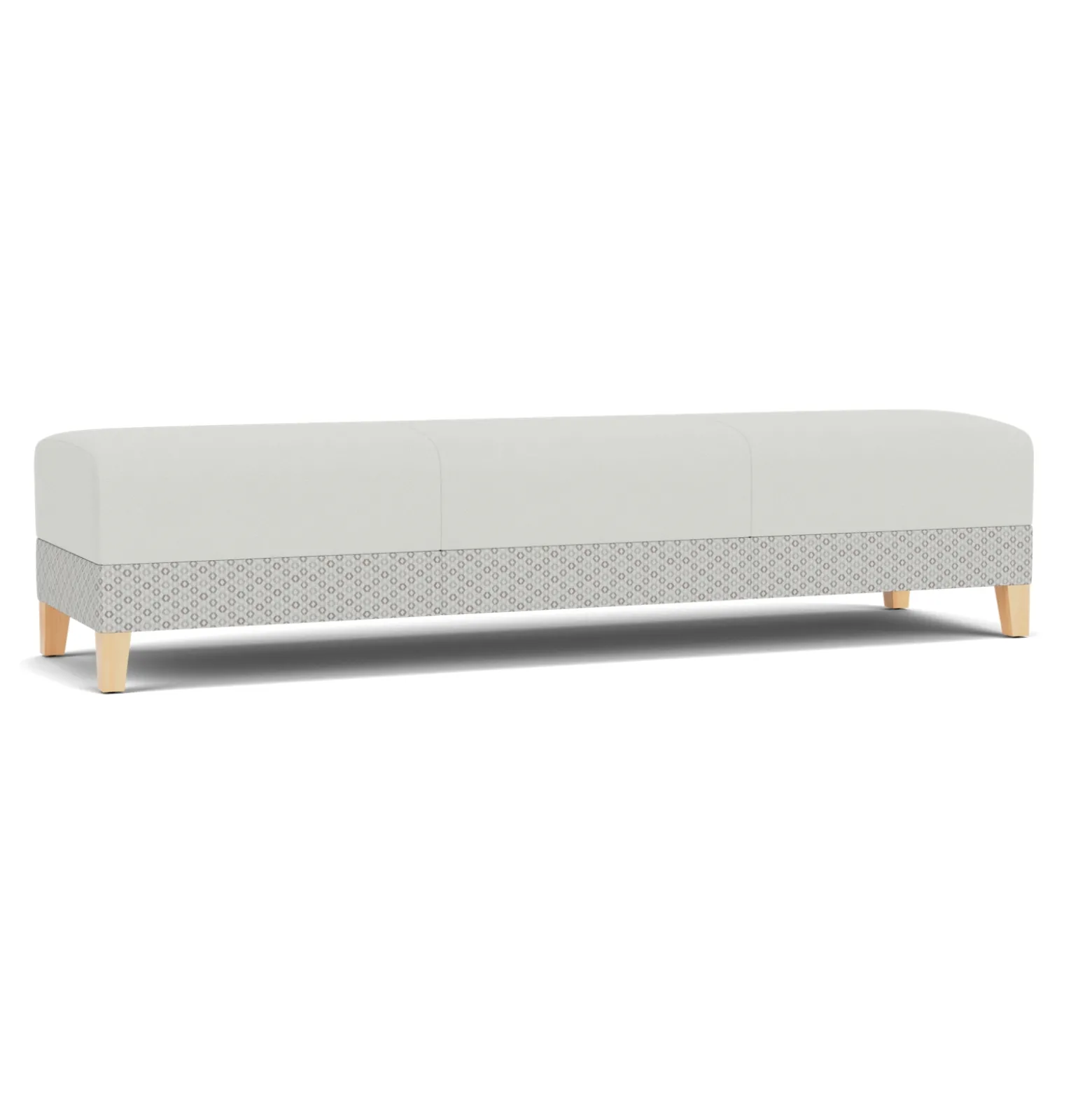 Social Three Seat Bench in Premium Upholstery