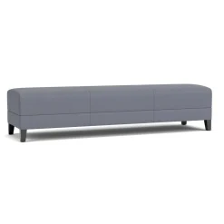 Social Three Seat Bench in Standard Upholstery