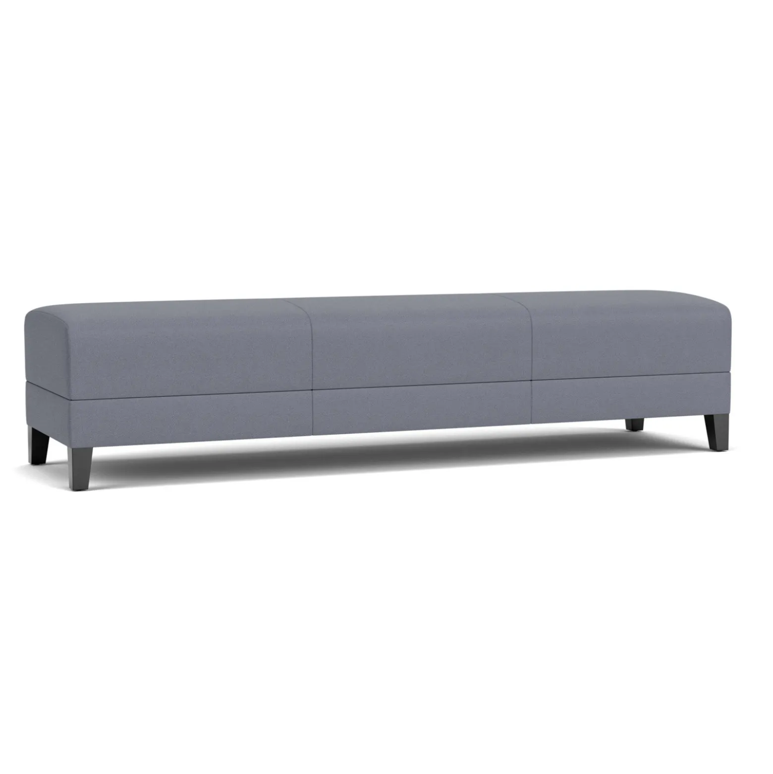 Social Three Seat Bench in Standard Upholstery