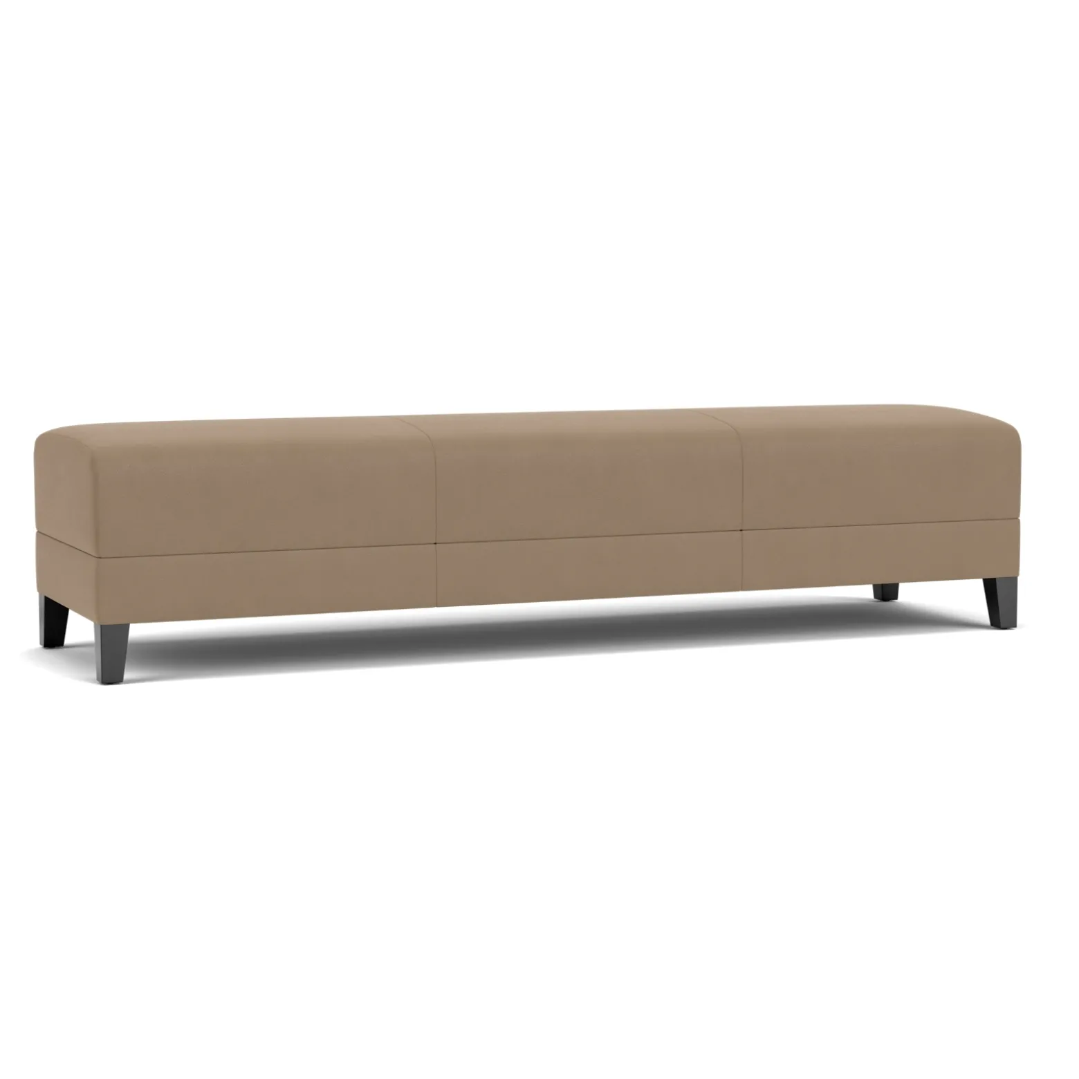 Social Three Seat Bench in Standard Upholstery