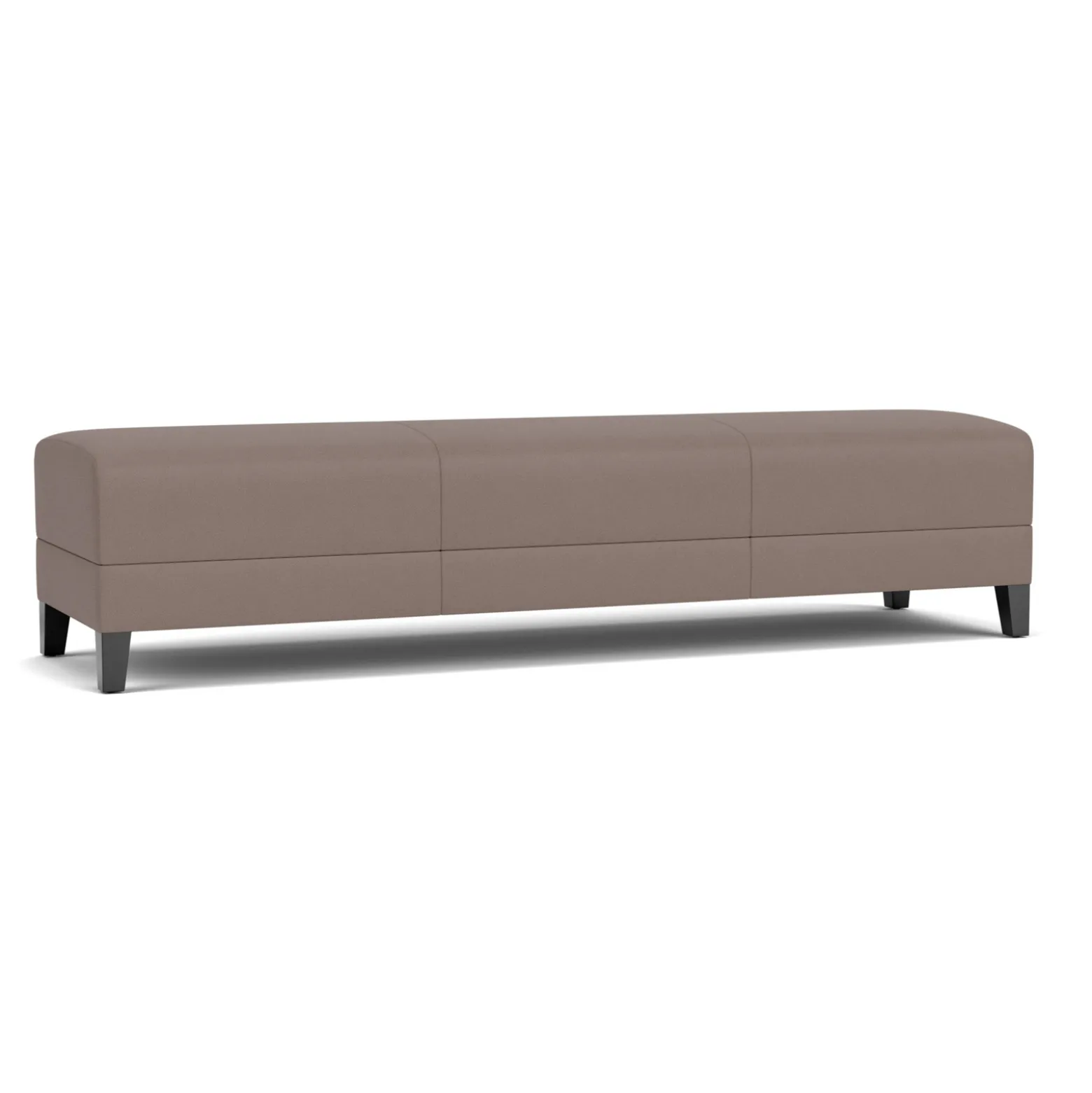 Social Three Seat Bench in Standard Upholstery