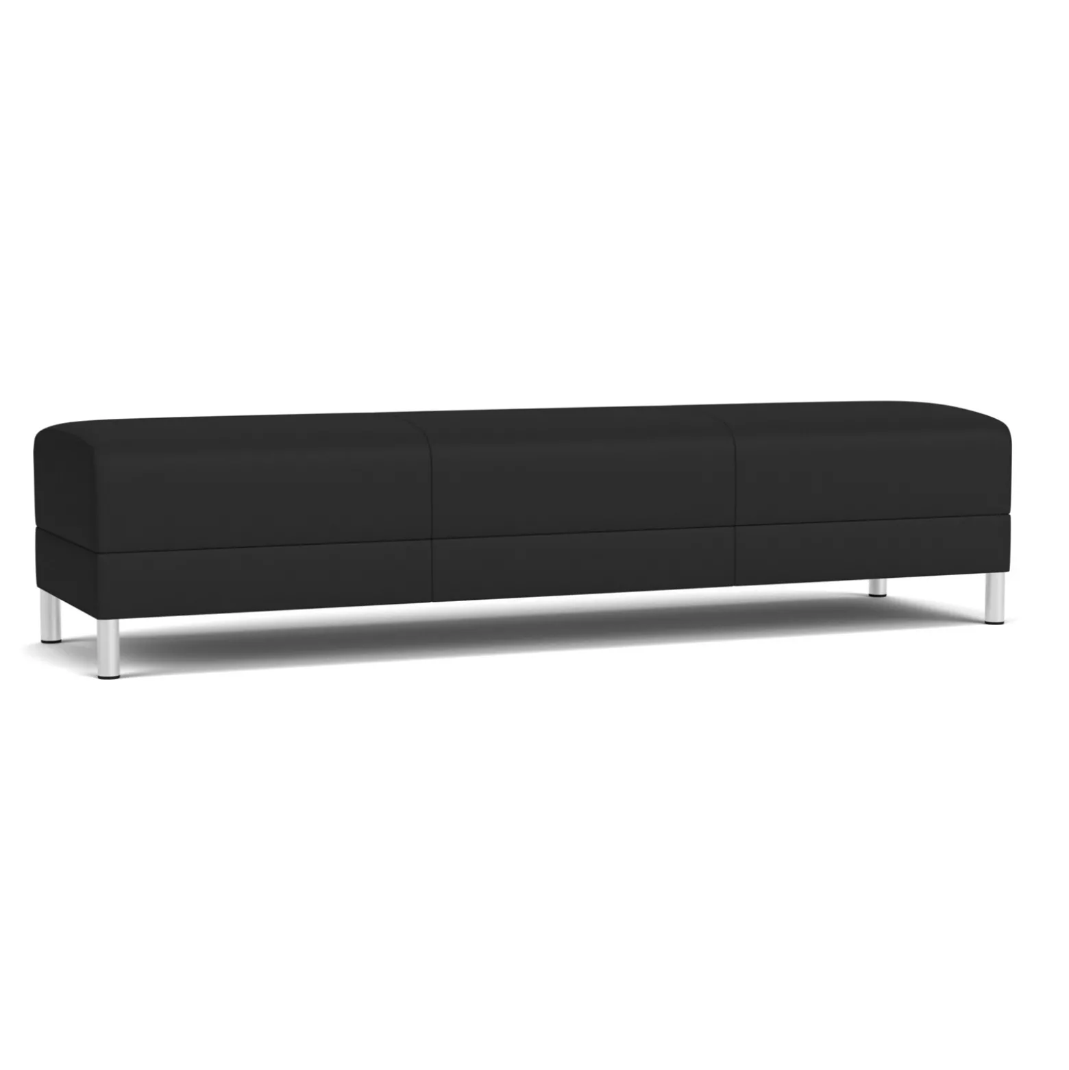 Social Three Seat Bench in Standard Upholstery