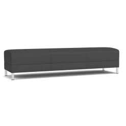 Social Three Seat Bench in Standard Upholstery