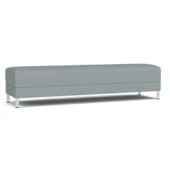 Social Three Seat Bench in Standard Upholstery