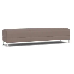Social Three Seat Bench in Standard Upholstery