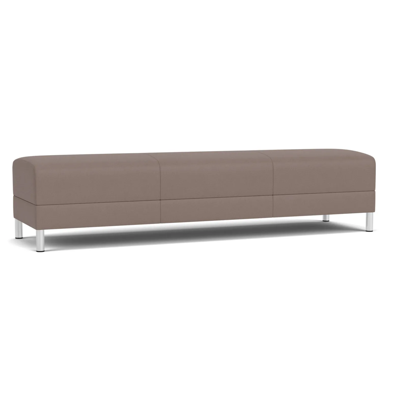 Social Three Seat Bench in Standard Upholstery