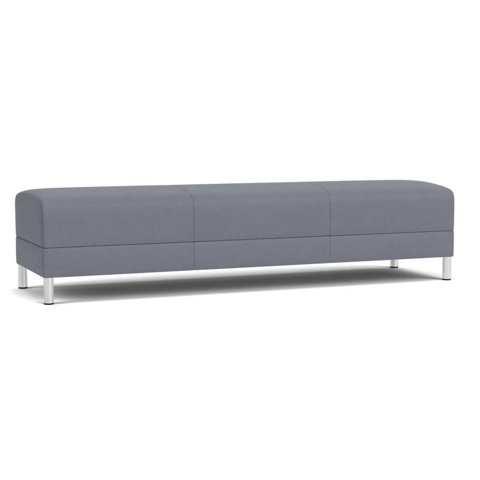 Social Three Seat Bench in Standard Upholstery