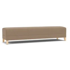 Social Three Seat Bench in Standard Upholstery