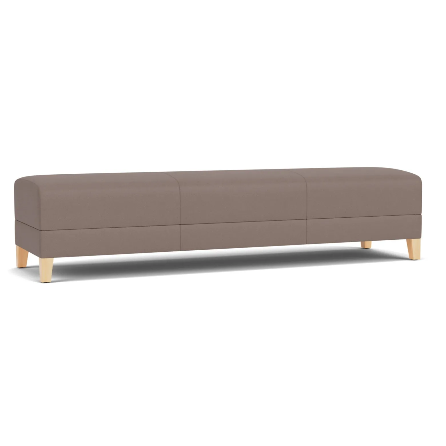 Social Three Seat Bench in Standard Upholstery