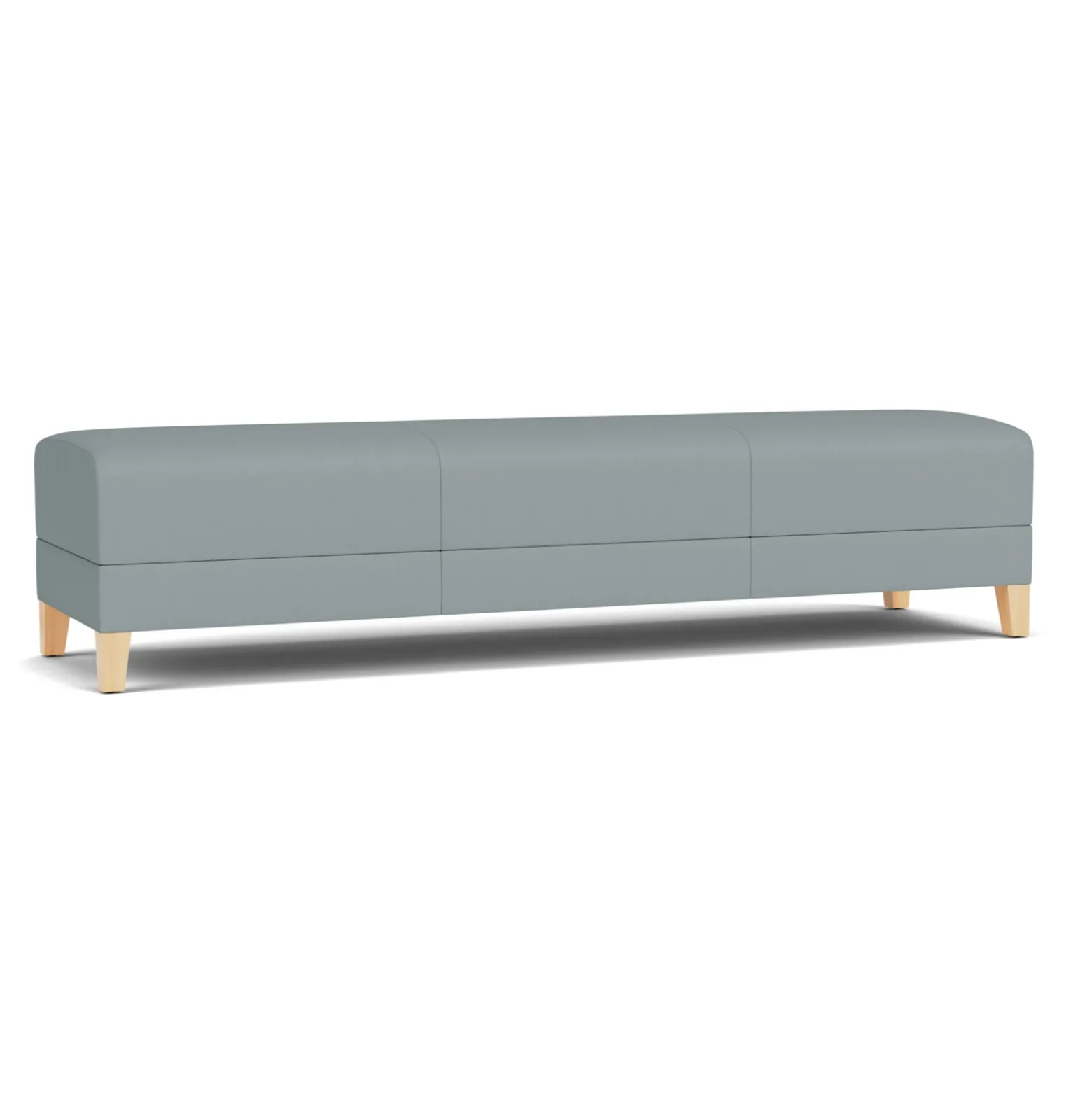 Social Three Seat Bench in Standard Upholstery
