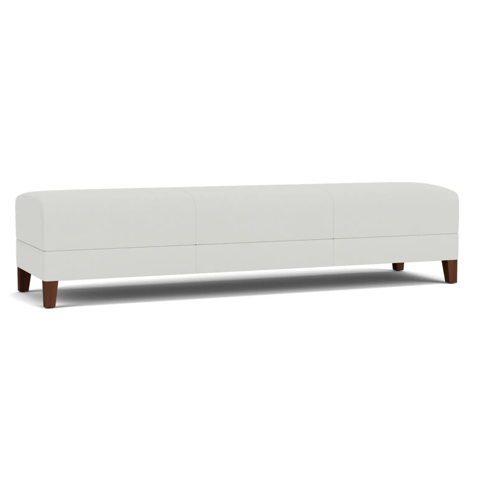 Social Three Seat Bench in Standard Upholstery