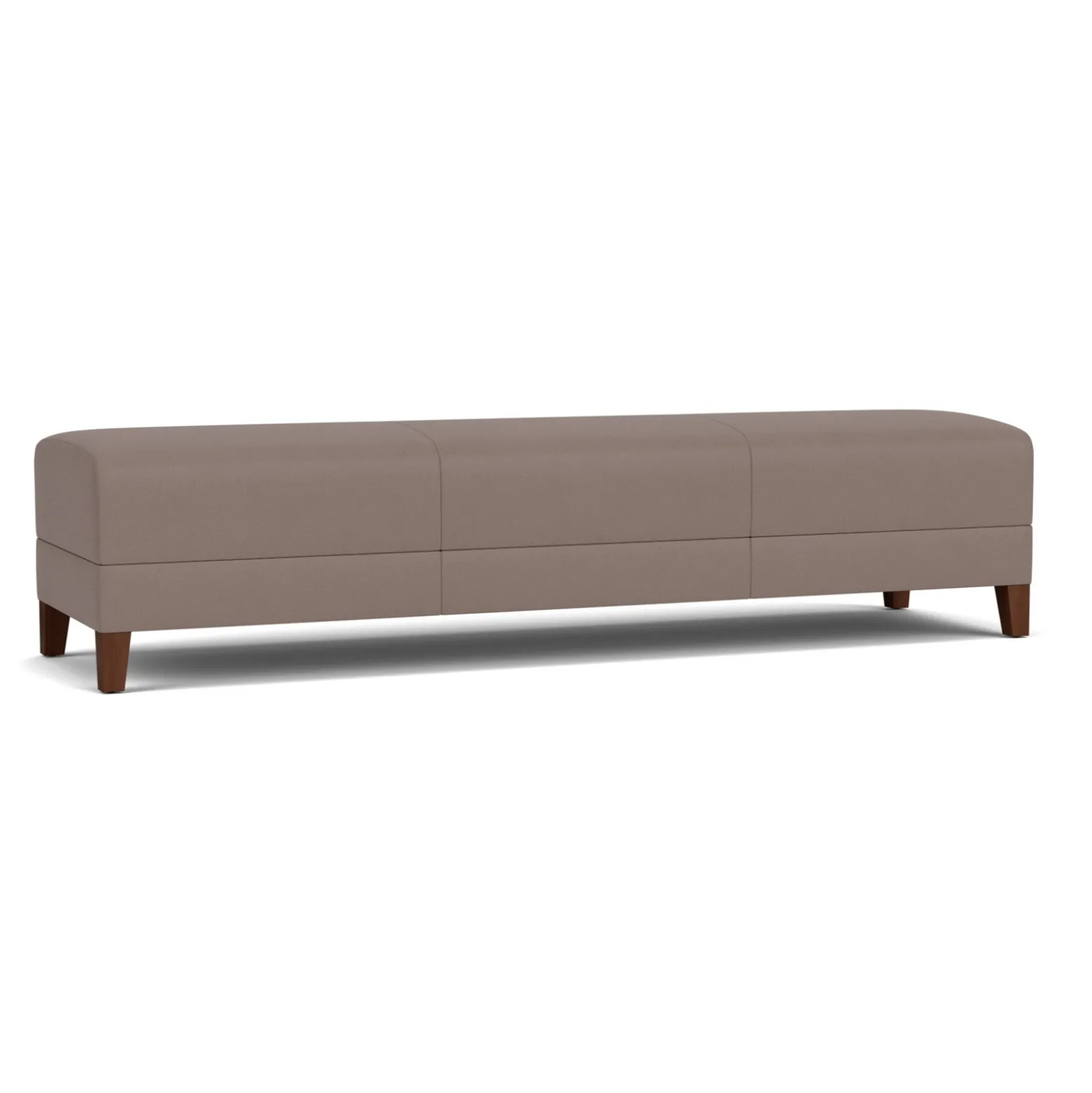 Social Three Seat Bench in Standard Upholstery