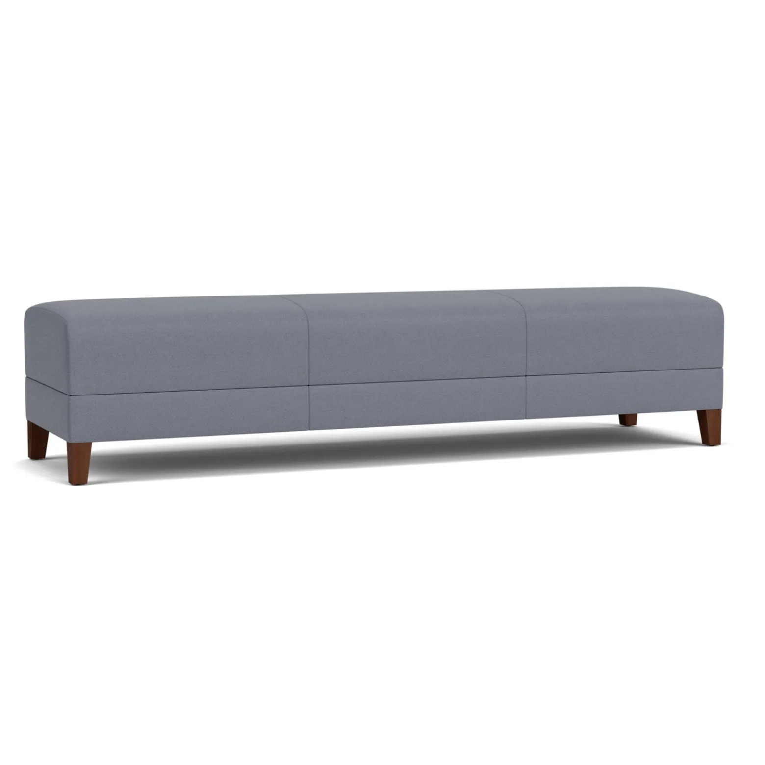 Social Three Seat Bench in Standard Upholstery