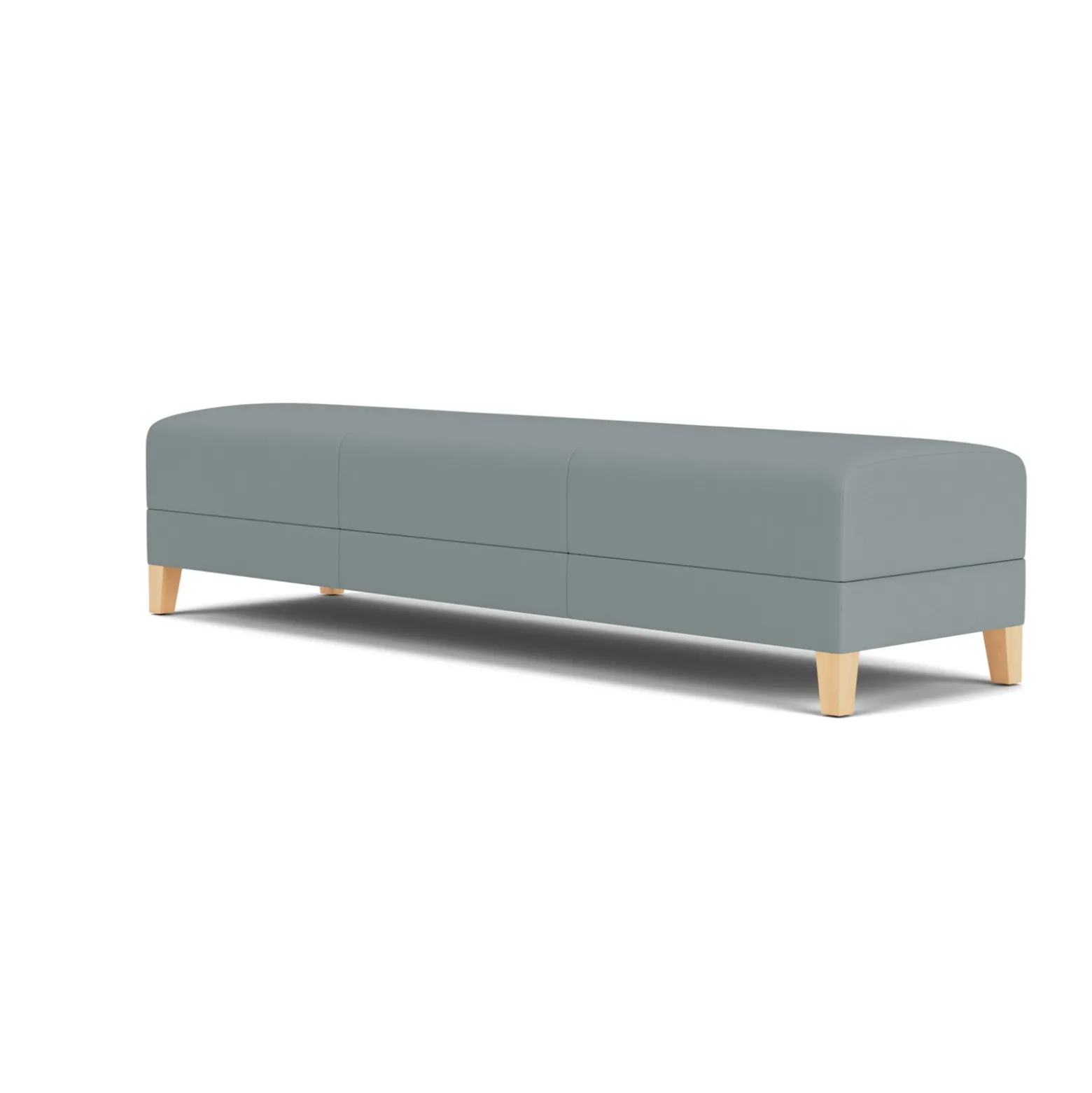 Social Three Seat Bench in Standard Upholstery
