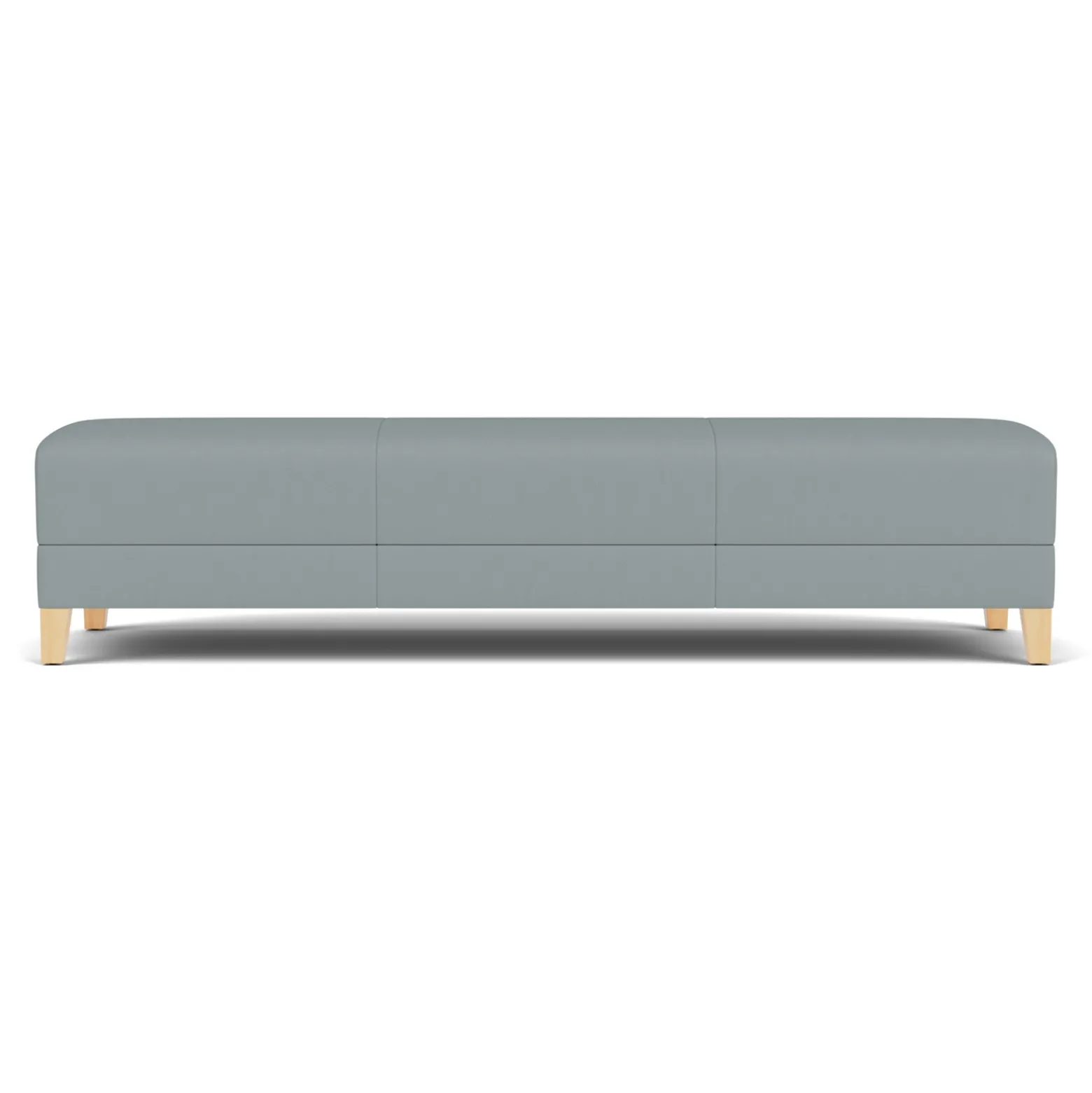 Social Three Seat Bench in Standard Upholstery
