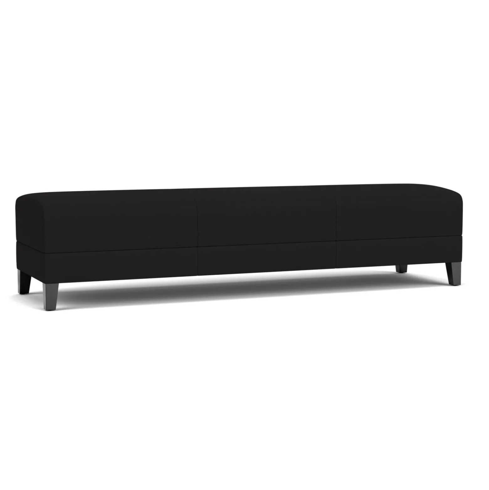 Social Three Seat Bench in Standard Upholstery