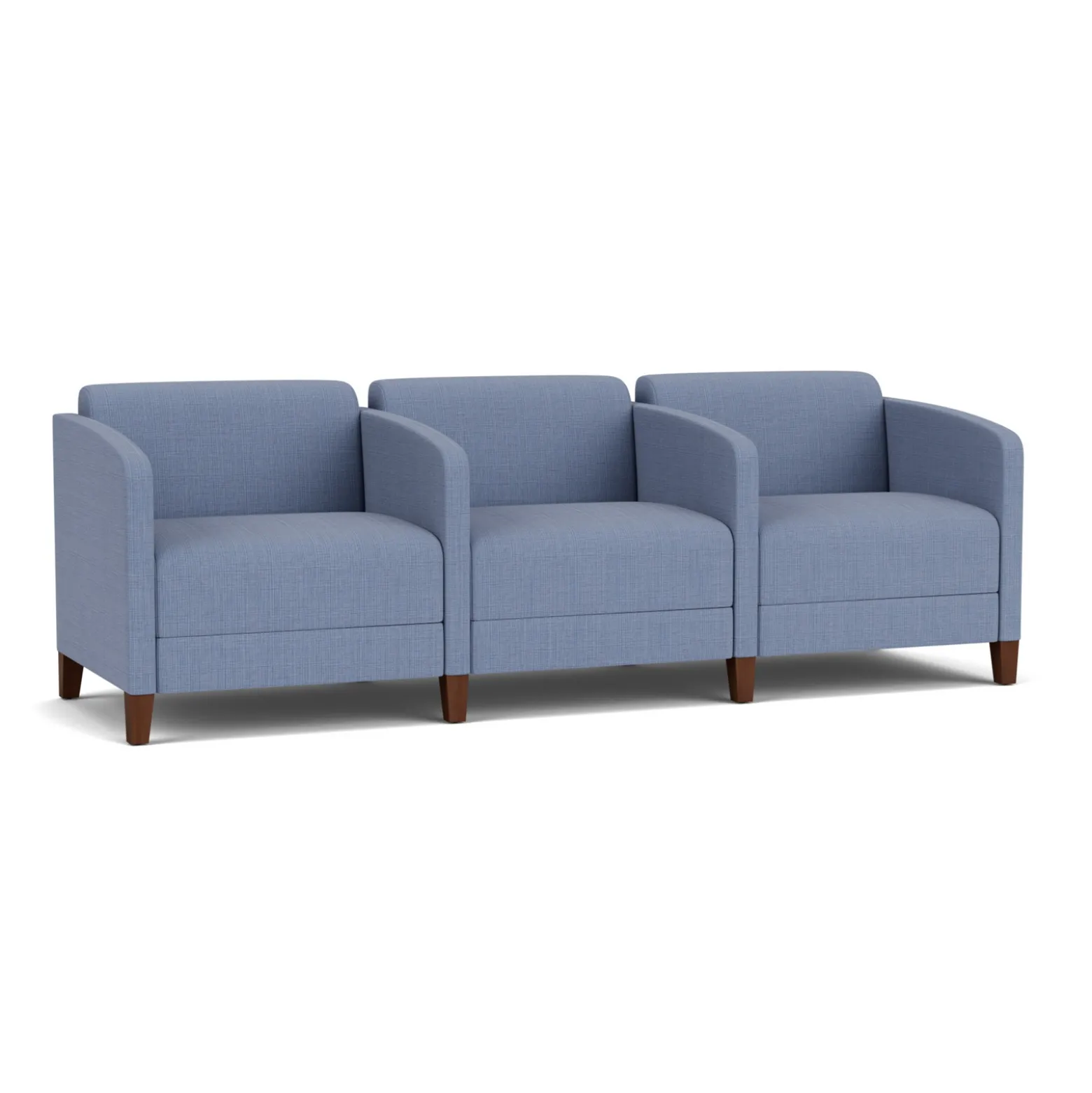 Social Three Seater with Center Arms in Premium Upholstery