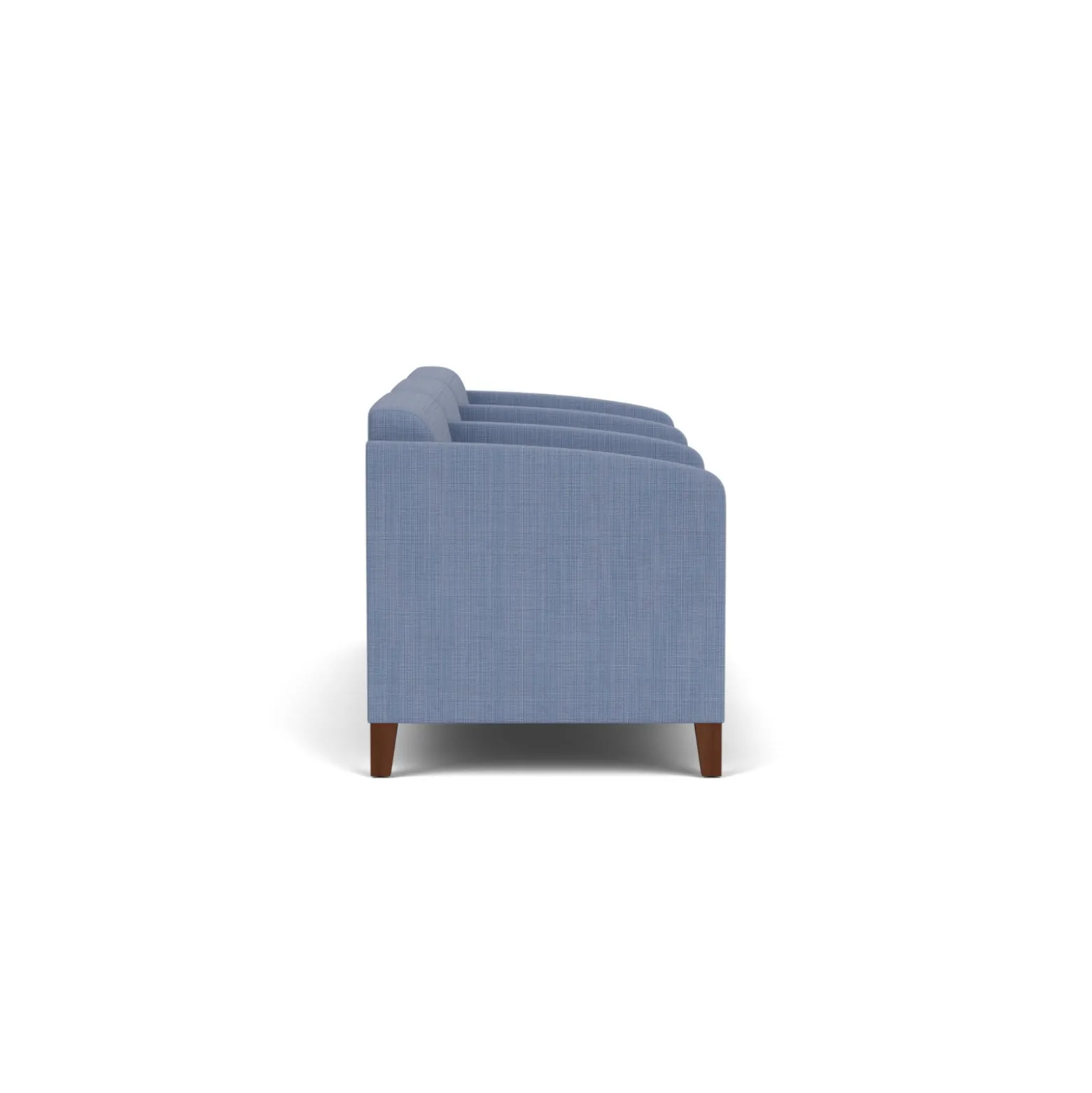 Social Three Seater with Center Arms in Premium Upholstery