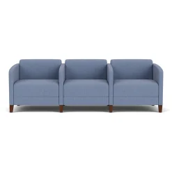 Social Three Seater with Center Arms in Premium Upholstery
