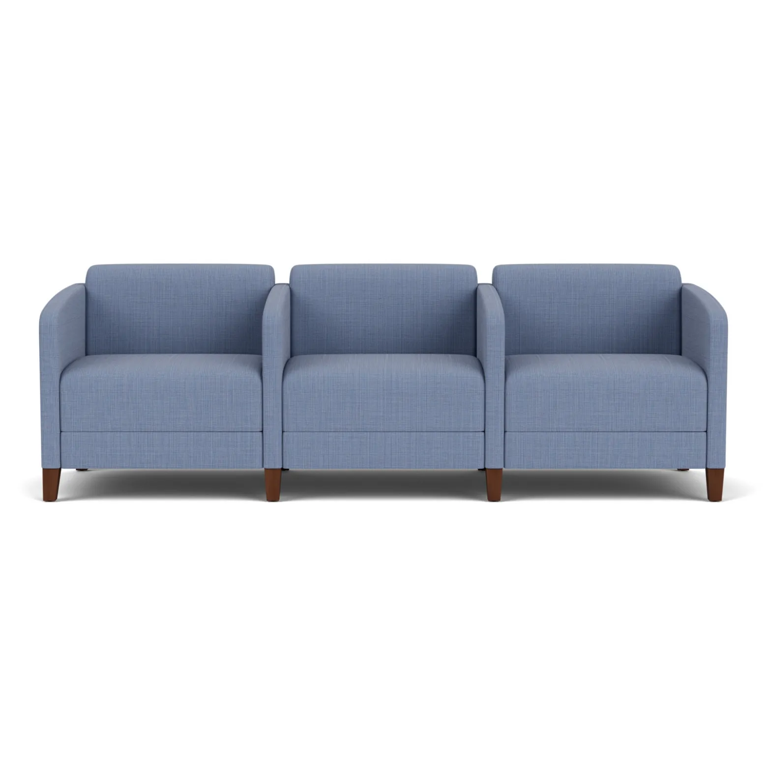 Social Three Seater with Center Arms in Premium Upholstery