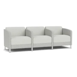 Social Three Seater with Center Arms in Premium Upholstery