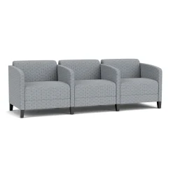 Social Three Seater with Center Arms in Premium Upholstery